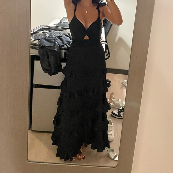 Altar’s State Black Ruffle Dress - Picture 4 of 4